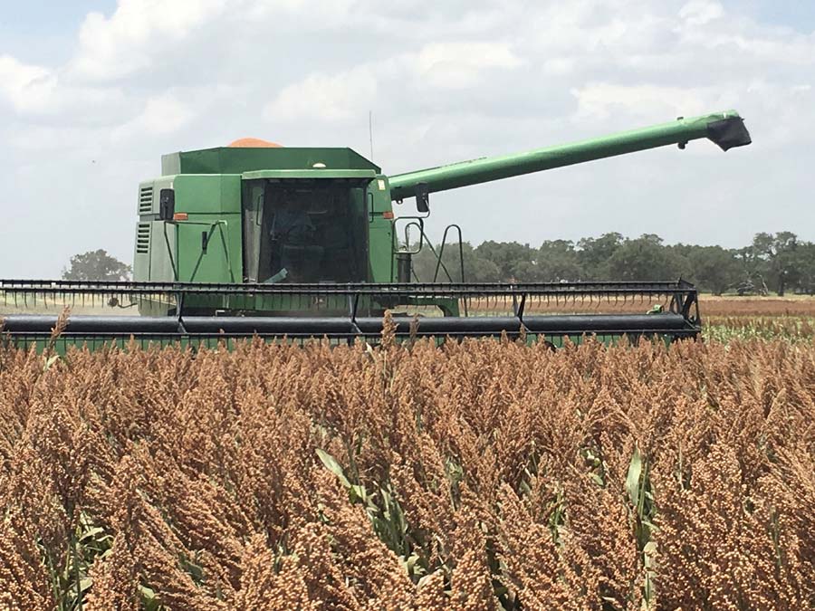 Image of farm machinery in action 